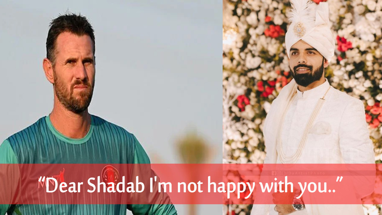 Shaun Tait twit on Shadab Khan marriage